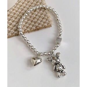 Teddy Bear Heart Bracelet